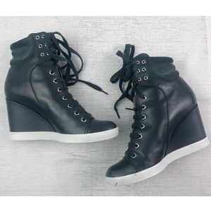 COPY - See by Chloe Wedge Lace Up Sneakers Size 39